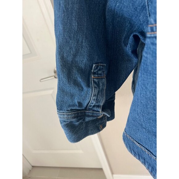 ZARA gently used oversized opal swing denim jacket oversized small - Picture 6 of 7